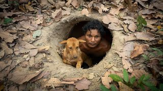 Build The Most Secret Bamboo Underground House in the Wood Using Ancient Skills [upl. by Richer585]