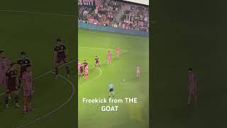 Freekick from the GOAT freekick messi lionelmessi goat mls intermiami lapulga [upl. by Veronique]