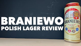 Braniewo Jasne Pelne Review By Browar Namysłów  Polish Lager Review [upl. by Sandor]