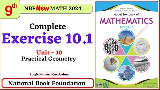 Class 9 Math Exercise 101 I Unit 10  National Book Foundation Math 9 Ex 101 NBF FBISE [upl. by Jacinta]