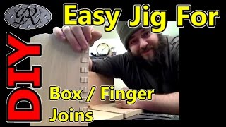 ★Home built box  finger joint jig for my table saw [upl. by Ellenahc]