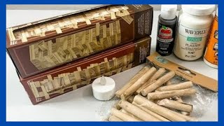 Dollar Tree Mini Fireplace DIY  Fall Decor DIY  Just 1 Quick Craft [upl. by Sayette]