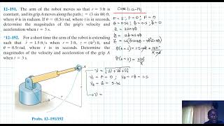 12–191 Kinematics of a Particle Chapter 12 Hibbeler Dynamics Benam Academy [upl. by Ehcsrop963]