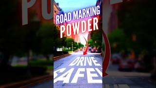 Why They Used Powder On Road Marking roadmarkings [upl. by Jozef]