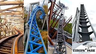 Every Extreme Roller Coaster at Europa Park  OnRide POVs 4K [upl. by Esirec]