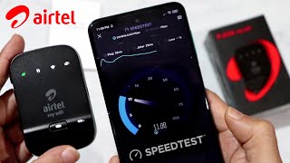 स्पीड कैसी है Airtel 4g WiFi Data Card unboxing amp speed test  Should You Buy Airtel My Wifi or Not [upl. by Ahsier]