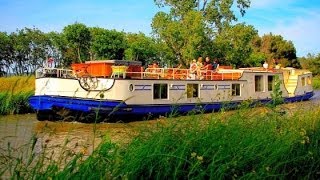 Cruise the Canal du Midi aboard Hotel Barge Clair de Lune  Hotel Barge Cruises in France [upl. by Happ886]