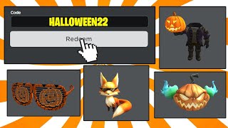 4 CODES ALL WORKING PROMO CODES ON ROBLOX IN OCTOBER 2022 FREE ITEMS [upl. by Maillil333]