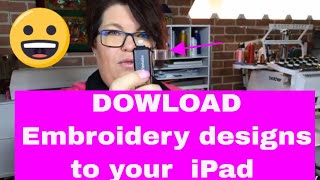 Embroidery Tech Download Embroidery designs to an iPad [upl. by Ainos514]