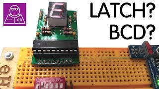 🔢 BCD und Latch 🔎 Ansteuerung 7Segmentanzeige mit Latch  Daves Dev Lab [upl. by Nevad]