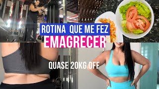 ROTINA QUE ME FEZ EMAGRECER quase 20kg  reeducação alimentar  treinos  dieta  dicas [upl. by Notniv]