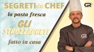 Pasta fresca Gli strozzapreti marchigiani fatti in casa [upl. by Idurt]