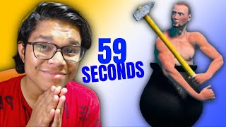 COMPLETING GETTING OVER IT IN 59 SECONDS  WORLD RECORD [upl. by Germin]