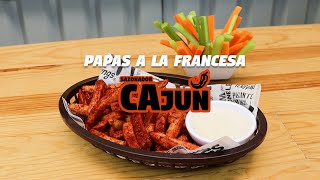 Receta de papas a la francesa con CAJUN SAZONADOR [upl. by Nivlad]