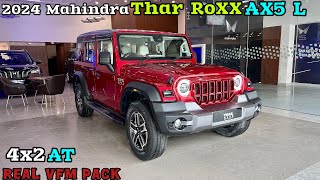 Mahindra Thar Roxx Ax5 L 4x2 AT इसमें सब मिल रहा हैं 😳 Thar Roxx 2024 [upl. by Anaehr47]