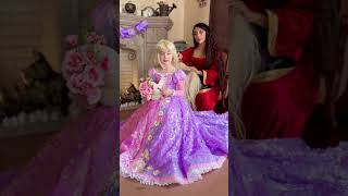 Flower gleam and glow✨rapunzel mothergothel disneyprincess tangled cosplay barbie viral fyp [upl. by Sussna]