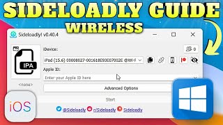 Sideload IPA with Sideloadly Wireless Windows Guide 2023 [upl. by Drofwarc]