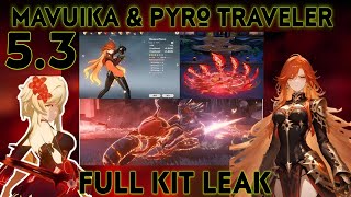 HUGE LEAKS  MAVUIKA FULL KIT LEAK  PYRO TRAVELER IS STRONGER THAN EVER  Genshin Impact [upl. by Jenn]