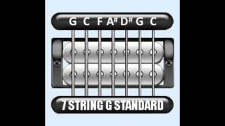 Perfect Guitar Tuner 7 String G Standard  G C F A D G C [upl. by Acenes145]