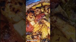 FIRINDA TAVUK PATATES 🍗 🥔🍟 patates tavuk sebze firinda shorts akustik youtube lezzet trend [upl. by Vi555]