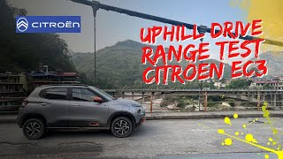 Citroën ëC3 Electric Vehicle  UP HILL RANGE TEST  Electric Vehicle  EV Nepal [upl. by Corbie]