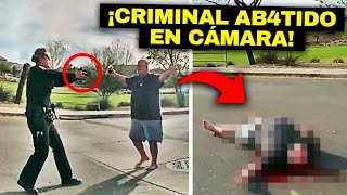 CRIMINAL EJECUT4D0 a quemarropa por POLICÍ4 de EEUU ¡Quedó registrado en cámara [upl. by Oecam]