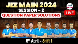 🔴JEE Main 2024 Paper Solutions 6th Apr1st Shift  JEE Main 2024 Question Paper amp Expected Cutoff [upl. by Dorahs]