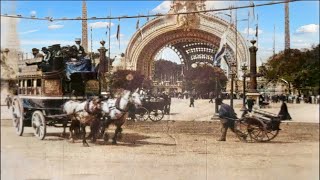 Paris 1900 in color Exposition Universelle 60fps Remastered wsound design added [upl. by Yllet]