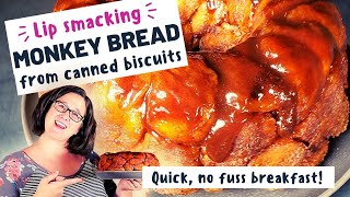 EASY MONKEY BREAD Recipe With Biscuits  Quick amp Easy Monkey Bread [upl. by Nedrud872]