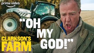 Jeremy Clarksons Giant Tractor Causing Chaos for 7 Minutes  Clarksons Farm  The Grand Tour [upl. by Sudnak]