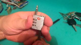 How to Open TSA Lock With jiggler keys [upl. by Enortna318]