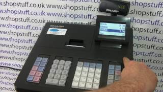 Sharp XEA207 Cash Register Sales Demo amp How To Use [upl. by Marvella]