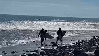 Surfers and volunteers gear up for annual Channel Islands Surfboard Rincon Classic [upl. by Nywloc699]