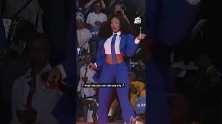 Megan Thee Stallion Calls for Reproductive Rights at Kamala Harris Rally [upl. by Aydan]