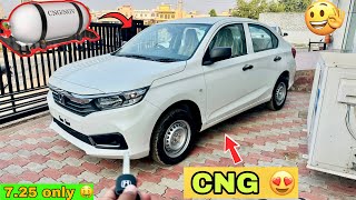 India’s First Honda Amaze With CNG 🇮🇳😍 All New Honda Amaze Base Model only At  725 lakh Only 🤩 [upl. by Luci677]