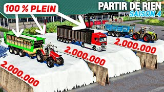 REMPLIR 4 Silos densilage   Partir De Rien S4 57 Farming Simulator 19 [upl. by Yelssew604]