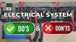 8 DIY CAMPER ELECTRICAL SYSTEM DOS AND DONTS [upl. by Rossuck]