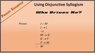 Boolean Logic Proof Example 2 Using Disjunctive Syllogism [upl. by Refennej]