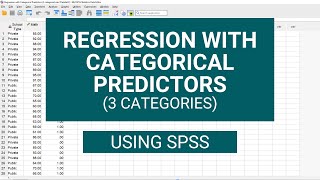 Regression with Categorical Predictors 3 Categories in SPSS [upl. by Acinomed]