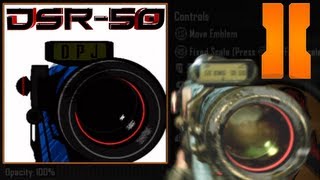 COD Black Ops 3 amp Advanced Warfare DSR50 Quick Scoping Emblem Tutorial w ballistics CPU [upl. by Adamina412]