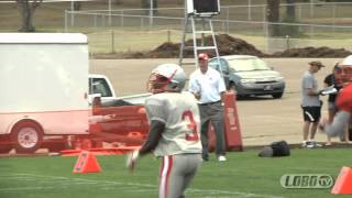 2012 Lobo Football  Camp Ruidoso Day 2  Defensive Backs [upl. by Donatelli]