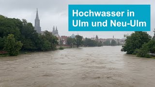 Hochwasser in Ulm und NeuUlm [upl. by Sadoc]