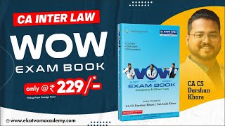 WOW Exam Book With Amazing Features  Pickup From Pune Office  230  CA Darshan Khare [upl. by Zobkiw]