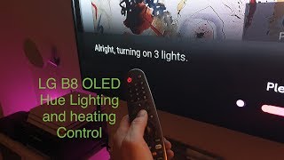 LG B8 OLED controlling your Philips Hue lights and Hive heating from your TV [upl. by Tait]