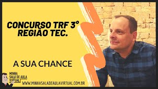 Concurso TRF3 a oportunidade [upl. by Samtsirhc]