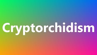 Cryptorchidism  Medical Meaning and Pronunciation [upl. by Ainahpets498]