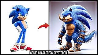 Sonic The Hedgehog All Characters as Glyptodon [upl. by Enyrehtak]