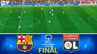 BARCELONA vs LYON  UEFA Womens Champions League 2024 Final  EA FC 24 Gameplay [upl. by Scevor506]