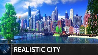 Minecraft  Huge Realistic quotPATRIOTVILLEquot City  Cinematic amp Map Download [upl. by Divaj]