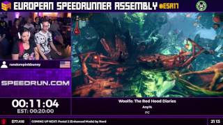 ESA17 Speedruns  Woolfe The Red Hood Diaries Any by randompinkbunny [upl. by Meid]